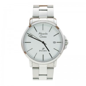 Alexandre Christie AC 1032 Silver White Steel Man MDBSSSL